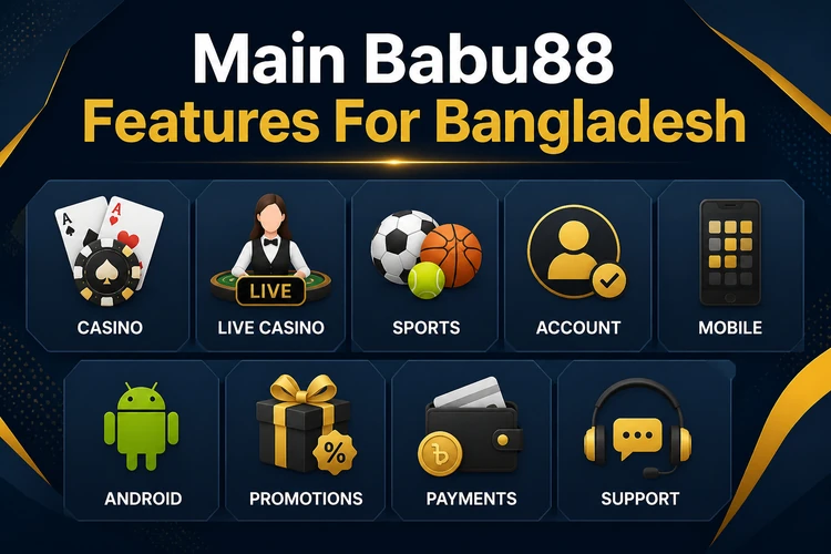 Main Babu88 Features For Bangladesh